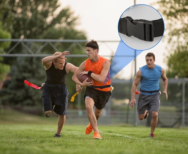 DkOvn Flag Football Belt, 2pcs Adjustable Flag Football Belt with Belt and Flags, for Youths, Adults - Image 5